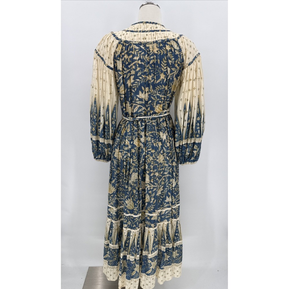 Ulla Johnson Womens 2022 Pre-Fall Floral Cotton Blend Maxi Dress Size 2 Boho - Picture 6 of 12